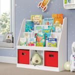 Weiße Bücherregale für Kinderzimmer aus Massivholz Breite 0-50cm, Höhe 50-100cm 
