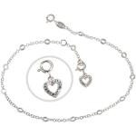 Reduzierte Silberne Silberketten mit Namen aus Silber mit Zirkonia für Damen 