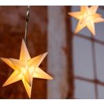 Weiße Sterne Sternlichterketten mit Weihnachts-Motiv batteriebetrieben 