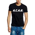 Schwarze Gepunktete funshirts T-Shirts aus Baumwolle für Herren Größe XL 