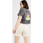 Reduzierte Graue Streetwear Meme / Theme Einhorn T-Shirts aus Baumwolle für Damen Größe XS 