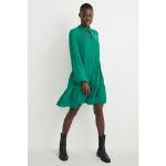 Grüne C&A Cut Out Kleider mit Cutwork aus Polyester für Damen 