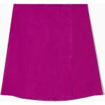 Violette COS Mini Lederröcke aus Veloursleder für Damen Größe M 