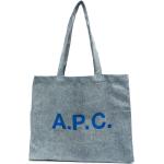 A.P.C. Diane Shopper mit Logo-Print - Blau
