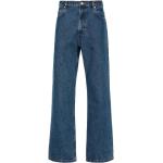 Reduzierte Indigofarbene Loose Fit A.P.C. Stonewashed Jeans mit Reißverschluss aus Baumwolle für Herren 
