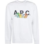 Reduzierte Weiße A.P.C. Pokemon Herrensweatshirts aus Baumwolle Größe L 