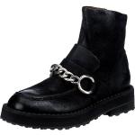 Reduzierte Schwarze A.S.98 Runde Blockabsatz Ankle Boots & Klassische Stiefeletten mit Reißverschluss aus Rindsleder für Damen Größe 39 