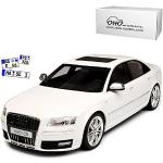 Weiße Audi A8 Modellautos & Spielzeugautos aus Kunstharz 