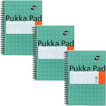 Silberne Pukka Pads Notizbücher & Kladden DIN A5 aus Papier 3-teilig 