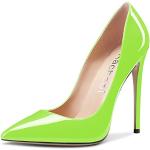 Grüne Lack-Optik Sexy Sky Heels aus Lackleder für Damen Größe 38 zur Hochzeit 
