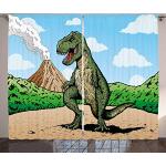 Rustikale Abakuhaus Meme / Theme Dinosaurier Gardinen & Vorhänge mit Dinosauriermotiv maschinenwaschbar 