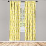 Reduzierte Gelbe Motiv Abakuhaus Fertiggardinen aus Polyester 