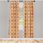 Abakuhaus Gardine »Vorhang für Wohnzimmer Schlafzimmer Dekor«, Orange Victorian Barock Blätter