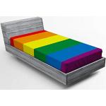 Gelbe Abakuhaus LGBT Spannbettlaken & Spannbetttücher aus Stoff maschinenwaschbar 90x200 