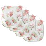 Rosa Shabby Chic Abakuhaus Kissen aus Polyester maschinenwaschbar 40x40 4-teilig 
