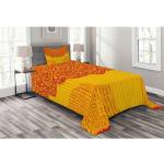 Reduzierte Gelbe Retro Abakuhaus Tagesdecken & Bettüberwürfe aus Polyester 220x220 