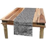 Reduzierte Weiße Afrika-Muster Antike Abakuhaus Rechteckige Tischläufer aus Polyester schmutzabweisend 
