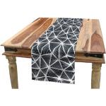 Reduzierte Dunkelblaue Motiv Abakuhaus Rechteckige Tischläufer aus Textil schmutzabweisend 