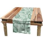 Reduzierte Mintgrüne Motiv Abakuhaus Rechteckige Tischläufer aus Polyester schmutzabweisend 