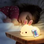 Reduzierte Miffy LED Nachtlichter aus Silikon 