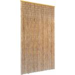 Reduzierte Braune Bambusvorhänge mit Insekten-Motiv aus Bambus 