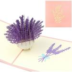 Reduzierte Lavendelfarbene Geburtstagskarten zum Vatertag 