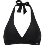 Schwarze Neckholder-Bikinis aus Polyester für Damen Übergrößen 