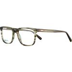 Braune Rechteckige Brillenfassungen aus Kunststoff für Herren 
