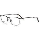 Schwarze Rechteckige Brillenfassungen aus Metall für Herren 