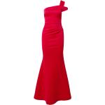 Rote Ärmellose Lipsy Maxi One Shoulder Lange Abendkleider mit Reißverschluss für Damen Größe XS 