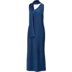Dunkelblaue HUGO BOSS HUGO Maxi One Shoulder Lange Abendkleider aus Kunstfaser für Damen Größe M 