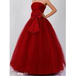 Rote Maxi Lange Abendkleider aus Tüll für Damen Größe M für die Braut 