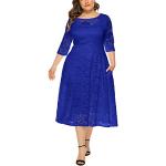 Hellblaue Elegante Schulterfreie Lange Abendkleider für Damen Größe 6 XL zum Abschlussball 