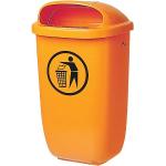 Abfallbehälter H650xB395xT250mm 50l orange SULO