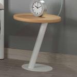 Weiße Moderne Violata Furniture Runde Design Tische 40 cm lackiert aus Massivholz Breite 0-50cm, Höhe 0-50cm, Tiefe 0-50cm 