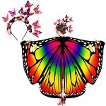 Bunte Schmetterling-Kostüme für Damen 