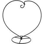 ABOOFAN 6 Stück Pfirsichfarbene Herzförmige Eisenhalterung Ornament-Ständer Halter Herzförmiger Aufhänger Glas-Terrarium-Ständer Hängender Glaskugel-Ständer Eisen-Pothook-Ständer