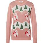 ABOUT YOU Pullover 'Rieke Christmas' rosa / mischfarben