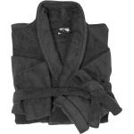 Schwarze Unifarbene Damenbademäntel & Damensaunamäntel aus Frottee maschinenwaschbar Größe 6 XL 