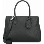 Schwarze Abro Adria Lederhandtaschen aus Leder mit Laptopfach für Damen 