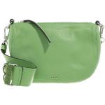 Grüne Abro Lederhandtaschen mit Reißverschluss aus Leder für Damen 