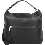 Schwarze Abro Adria Lederhandtaschen mit Reißverschluss aus Leder mit Handyfach für Damen 