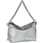 Silberne Elegante Abro Lederhandtaschen für Damen 