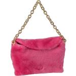 Pinke Abro Lederhandtaschen aus Lammfell für Damen 