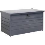 Anthrazitfarbene Auflagenboxen & Gartenboxen 301l - 400l verzinkt aus Metall rostfrei 