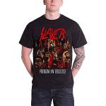Schwarze Slayer T-Shirts für Herren Größe XL 