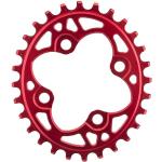 absoluteBLACK Unisex Erwachsene MTB 64 Bcd 28t fahrradteller, rot