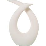 Beige 40 cm DRW Bodenvasen & Vasen für Pampasgras 40 cm matt aus Keramik 