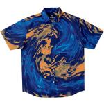 Blaue Button Down Kragen Hemden mit Button-Down-Kragen aus Popeline für Herren Größe XS 