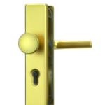 ABUS® Schutzbeschlag KLN 314-Klinke-Klinke-F3 Aluminium Gold für Hauseingangstüren